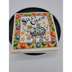 Silly Circus Cloth Handmade Fabric Book